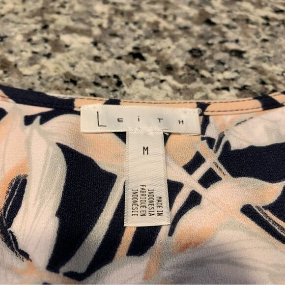 Leith Dress M Rehearsal Dinner Floral Midi Wrap Blue - Picture 11 of 12